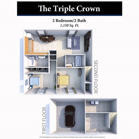 Triple Crown Floor Plan at Hartland Place, Lexington, 40517